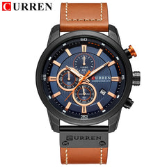Fashion Date Quartz Men Watches Chronograph Sport Mens Wrist Watch