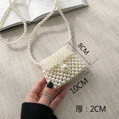 Mini Pearl Bag Handmade Vintage EVA Beaded Fashion Shoulder Bag