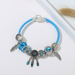 Ocean Collection Blue Turtle Seahorse Narwhal Beaded Dolphin Charm Bracelets