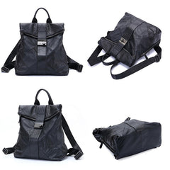 Leather Anti Theft Women Backpack Outdoor Travel Bag Large Capactiy