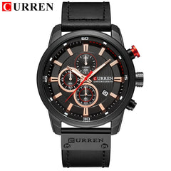 Fashion Date Quartz Men Watches Chronograph Sport Mens Wrist Watch