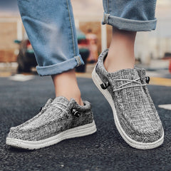 Large Size Outdoor Men Casual Denim Canvas Shoes Vulcanize Shoes