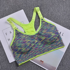 Women Sports Bra,Adjustable Spaghetti Strap Padded Top for Fitness Running