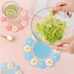 Daisy Placemat Dinner Plate Insulated Pads Table Mat Anti-skid Cup Pads