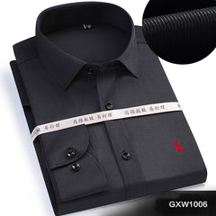 Striped Mens Dress Shirts Long-Sleeved Camisa Social