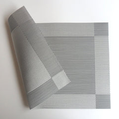 6/4pcs Rectangle Placemat Restaurant Washable PVC Durable Dining Table