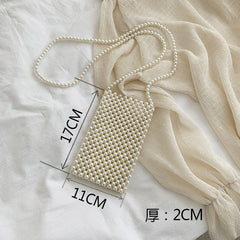 Mini Pearl Bag Handmade Vintage EVA Beaded Fashion Shoulder Bag