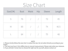 Knitted Long Sleeve Crop Top Patchwork Vintage Casual T Shirts