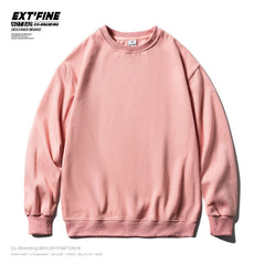 Men Solid Color Sweatshirts Male Oversized Hoodies Streetwear