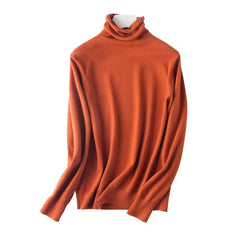 Sweater Turtleneck Slim Fit Basic Pullovers Fashion Knit Tops