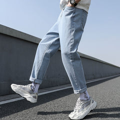 Men Jeans Male Trousers Simple Design Cozy All-match fashion Ulzzang