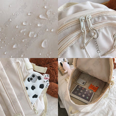 Fashion waterproof Bag Women Kawaii Trendy College Student Backpack