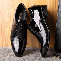 oxford shoes for men patent leather wedding shoes pointed toe dress shoes