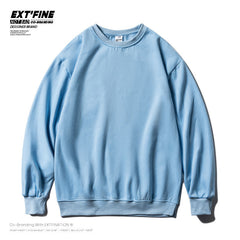 Men Solid Color Sweatshirts Male Oversized Hoodies Streetwear