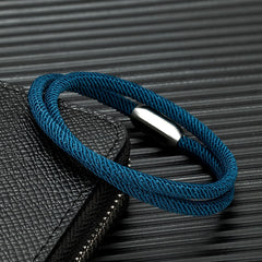 Trendy Men Survival Bracelet Outdoor Camping Rescue Emergency Rope Bracelet