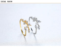 Silver Handmade Olive Leaf Rings