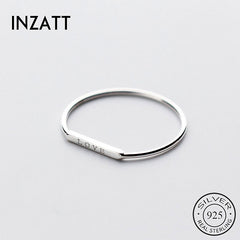 Silver Love Letter Ring For Fashion Women Party Cute Fine Jewelry Minimalist