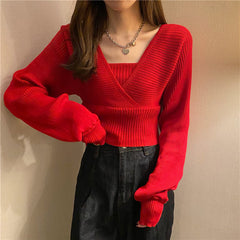 Pullovers Women Knitting Elegant Solid All Match Ladies Casual