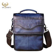 Original Leather Male Casual Shoulder Messenger bag Cowhide Fashion Cross-body
