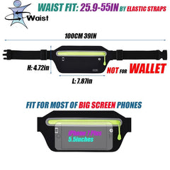 Hidden Waist Bag Sports Phone Men Belt Bag Ultra-Thin Waterproof Mini