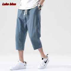 Casual Pants Men Wild Cotton and Linen Loose Linen Pants Style