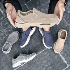 Men Canvas Shoes Fashion Men Casual Shoes Light Non-slip Loafer