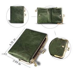 Women Wallet Short Bifold Retro Multifunction Coin Purse