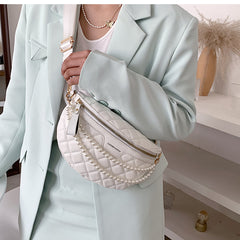 Solid Color Chain Small Fanny Packs