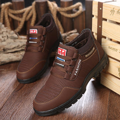 Genuine Leather Men Shoes Platform Casual Shoes