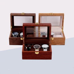 2/3/6 Grids Wooden Box Retro Watch Case Holder Organizer Storage Box