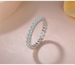 Rings For Women Silver Color Cubic Zirconia Ring Trendy Jewelry