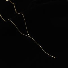 Round Bead Tassel Necklace New Female Summer Simple Clavicle Chain Long