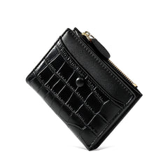 Stone Pattern Small Wallet Women Pu Leather Female Purse Zipper