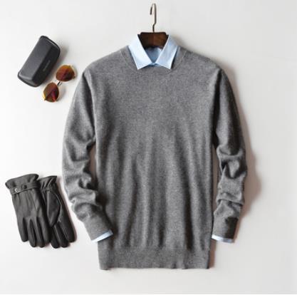 Men Cashmere Sweater Autumn Winter Soft Warm Jersey Jumper