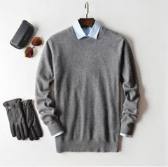 Men Cashmere Sweater Autumn Winter Soft Warm Jersey Jumper