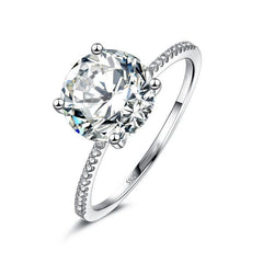 Classic Real Solid Sterling Silver Ring Hearts Arrows