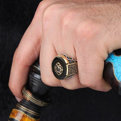 Retro Handmade Turkish Ring For Men Vintage