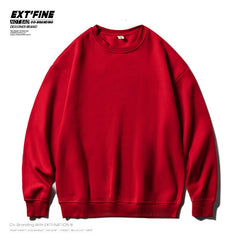 Men Solid Color Sweatshirts Male Oversized Hoodies Streetwear