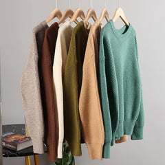 OverSized Wool Sweater Autumn Winter Warm Turtlenecks Casual