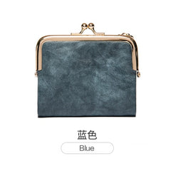 Women Wallet Short Bifold Retro Multifunction Coin Purse