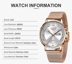 Watches Ultra-thin Luxury Quartz Watch Fashion Ladies Clock Stainless Steel