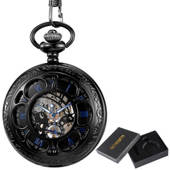 Bronze Mechanical Hand Wind Pocket Watches Roman Numeral