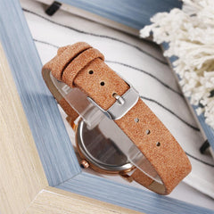 Fashion Butterfly Women Watches Simple Brown Quartz