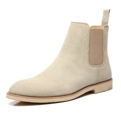 Men Boots Elegant Chelsea Boots Men Cow Suede Leather