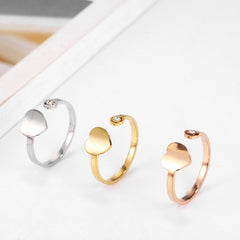 finger ring fashion adjust ring stainless steel woman ring stainless steel