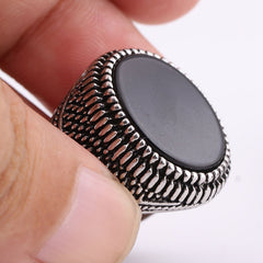 Retro Handmade Turkish Ring For Men Vintage