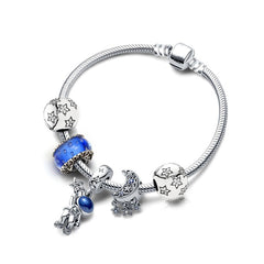 Heart-shaped Pendant Charm Bracelet Fit