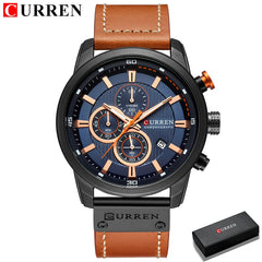 Fashion Date Quartz Men Watches Chronograph Sport Mens Wrist Watch