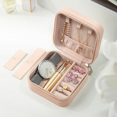 PU Jewelry Organizer Display Travel Jewelry Case Boxes Travel Portable Box