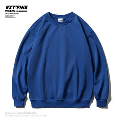 Men Solid Color Sweatshirts Male Oversized Hoodies Streetwear